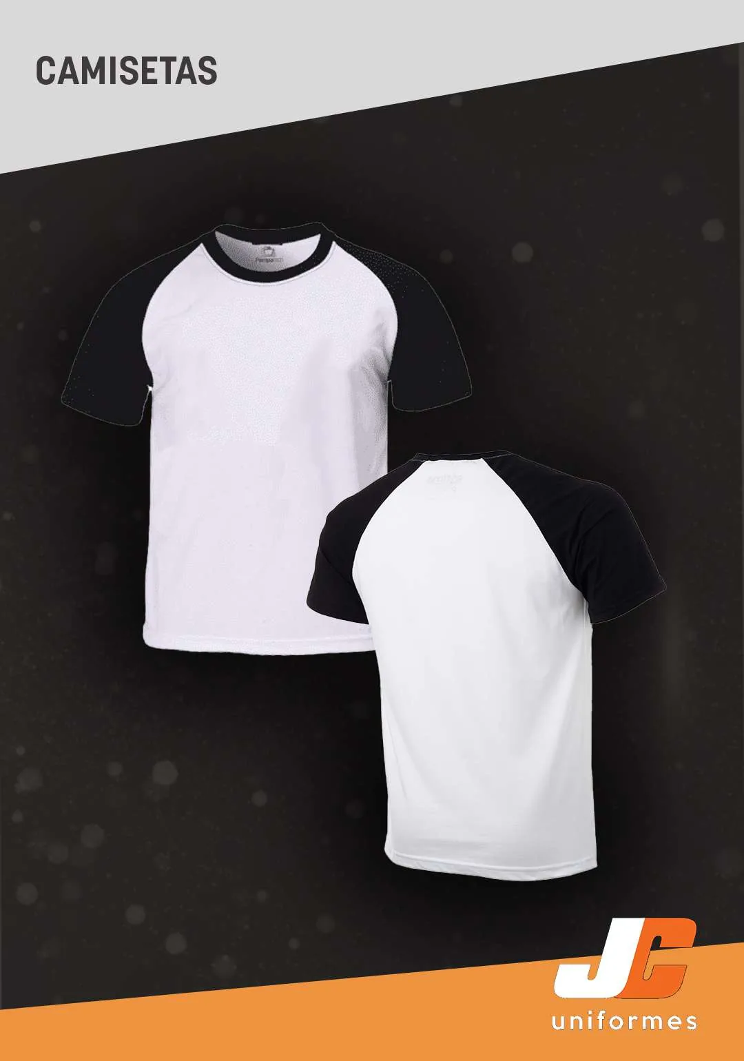 Camiseta raglan — Contraste nas mangas